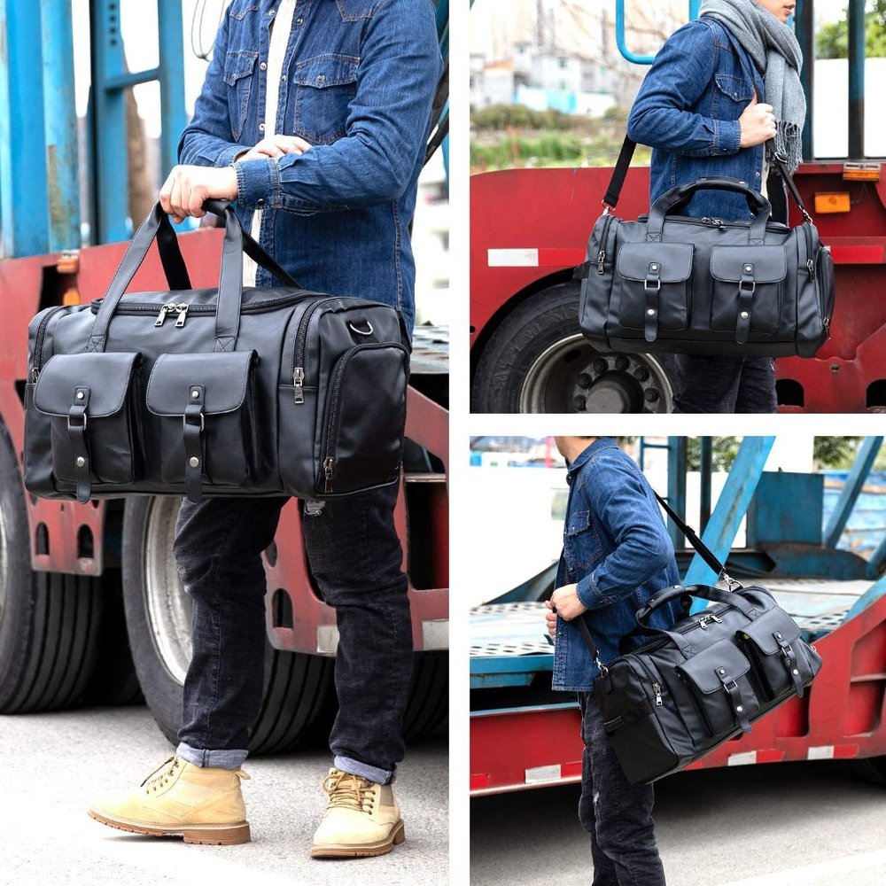 Brand New Zero Duffel Bag with Shoe Pouch, Black